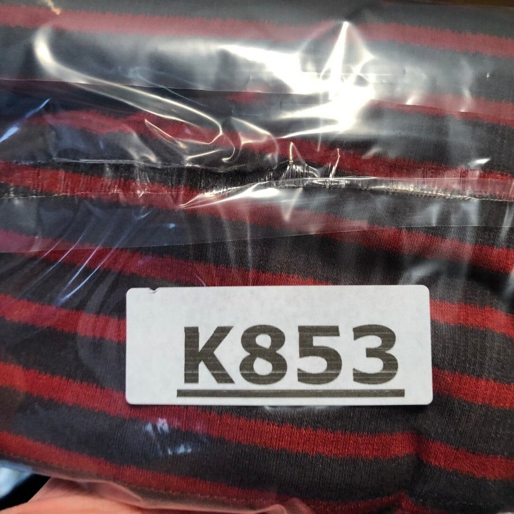 Articles of Society Tank Top S Red Gray Striped Square Neck Ribbed Knit Casual - Picture 12 of 12